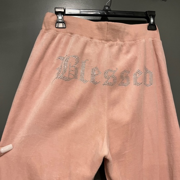 Pink Velour Pants - Picture 3 of 3